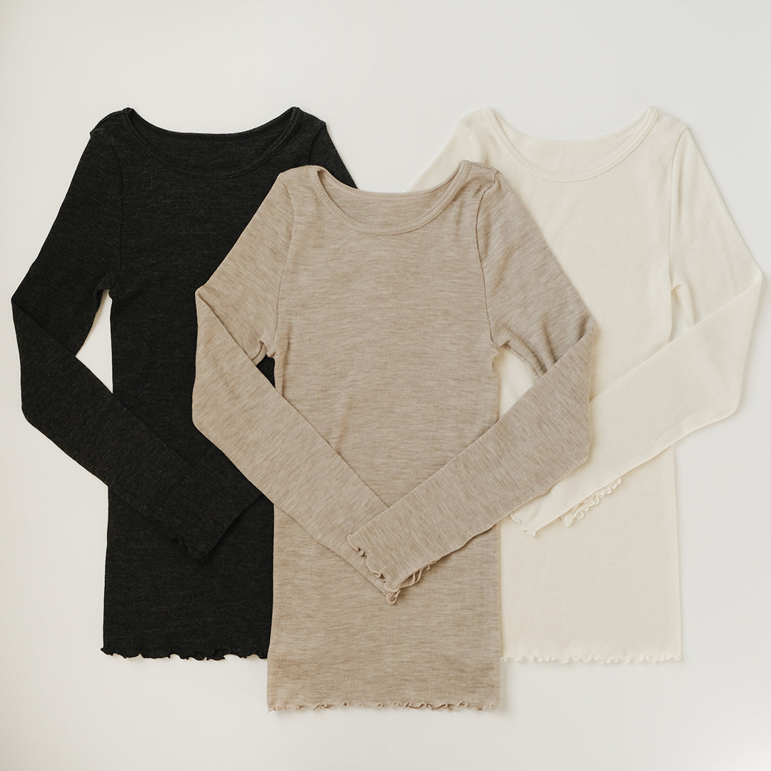 [me.wear]merino washable wool ロングスリーブ
