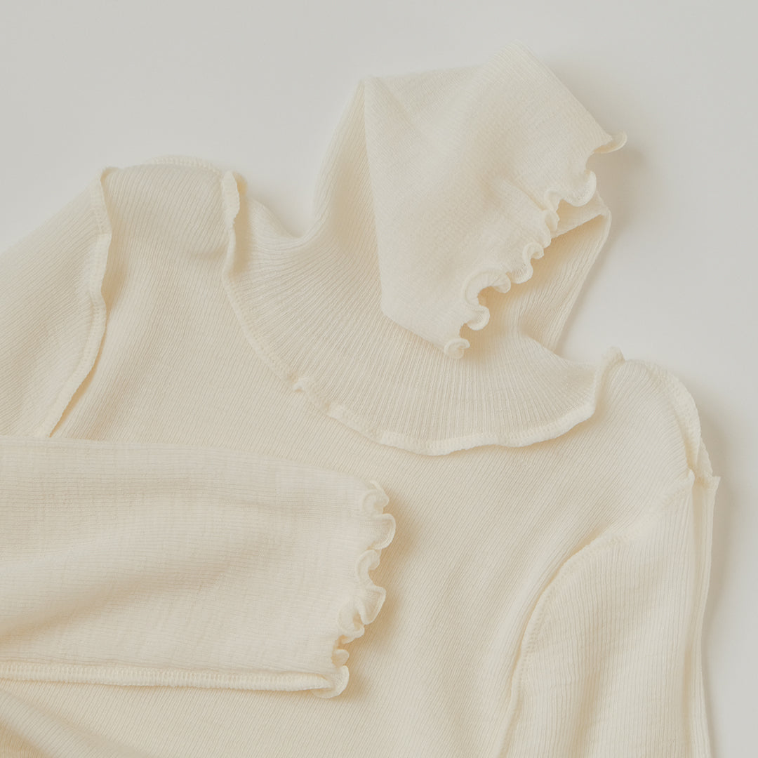 [me.wear]merino washable wool タートルネック