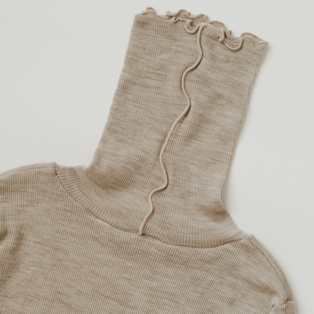 [me.wear]merino washable wool タートルネック