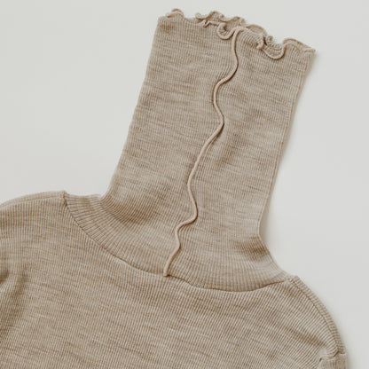 [me.wear]merino washable wool タートルネック