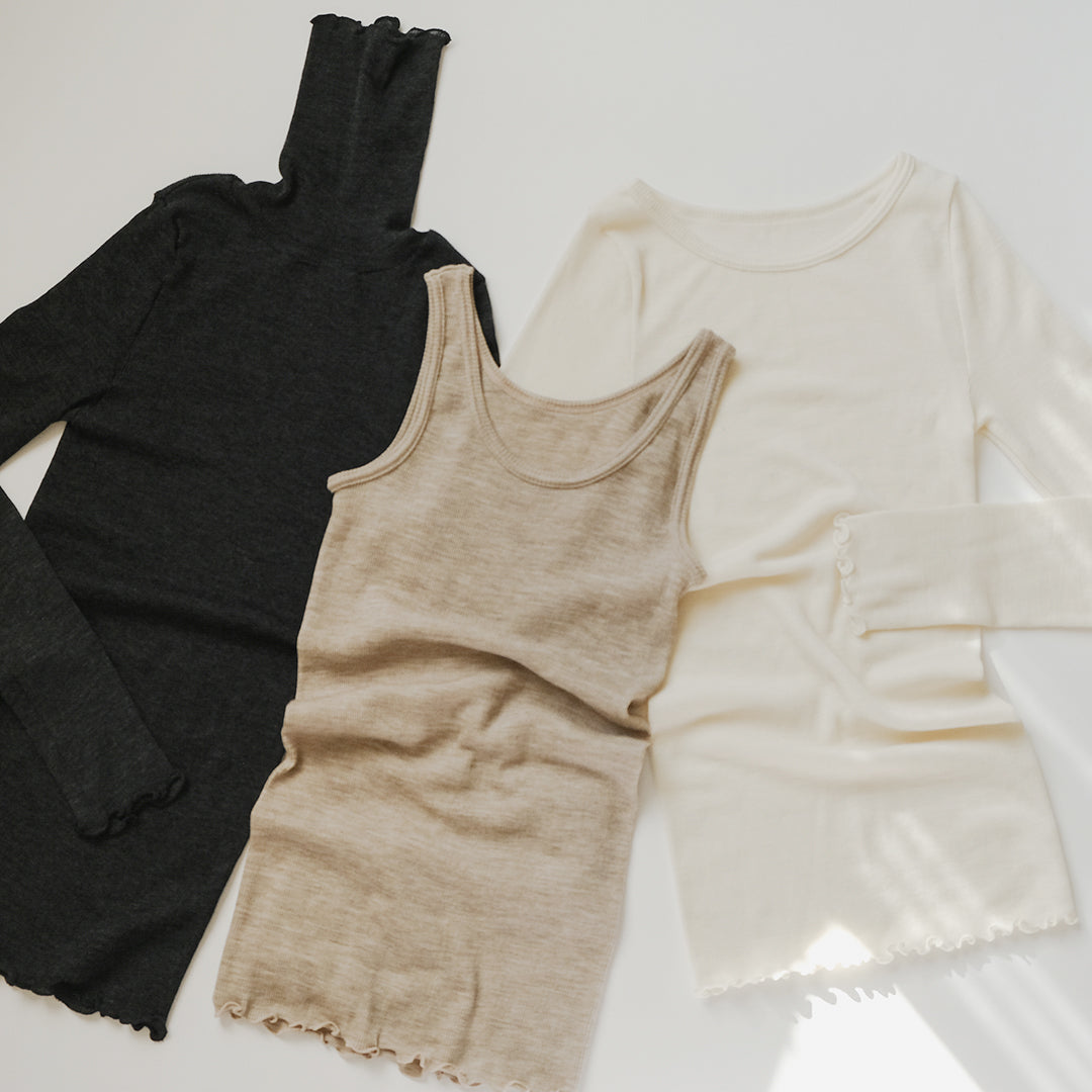 [me.wear]merino washable wool タンクトップ