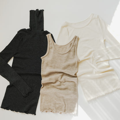 [me.wear]merino washable wool タンクトップ