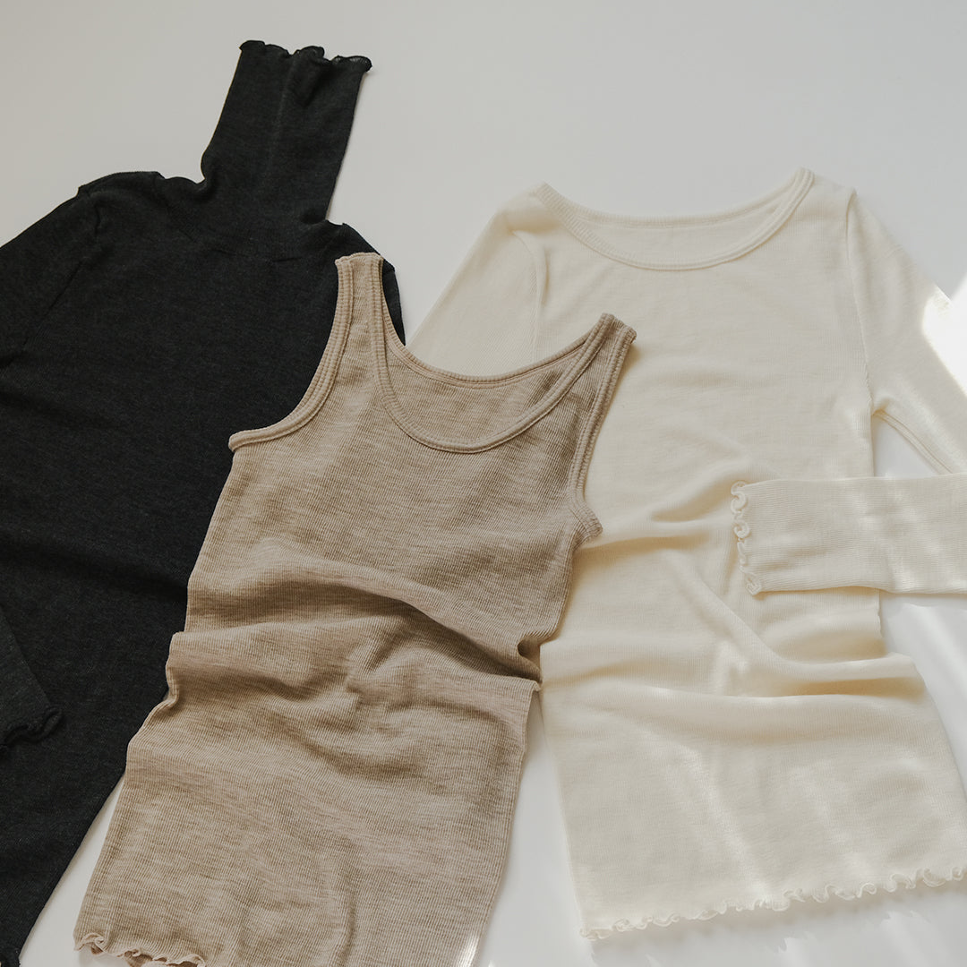[me.wear]merino washable wool タートルネック