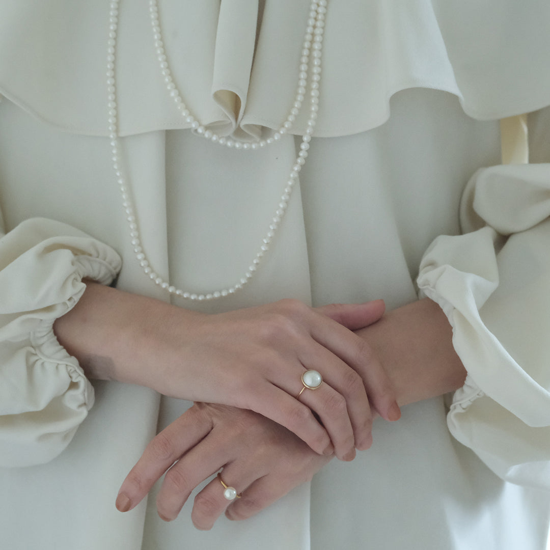 【受注商品】［shuo'］Mabe Pearl Ring（12～15号）