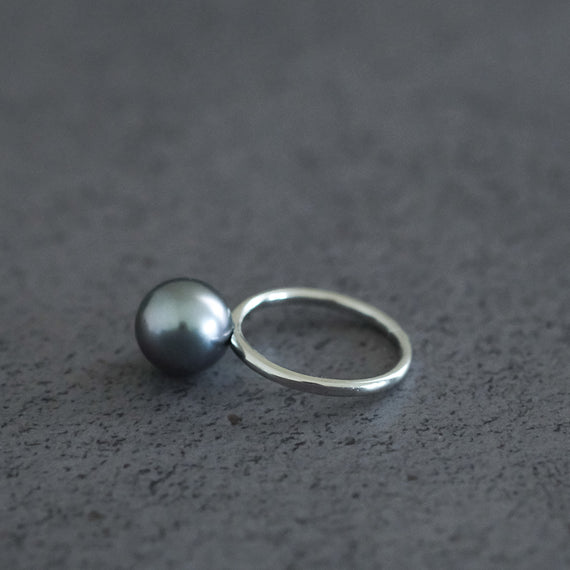 【予約商品1点限り】［shuo'］BlackPearl ring