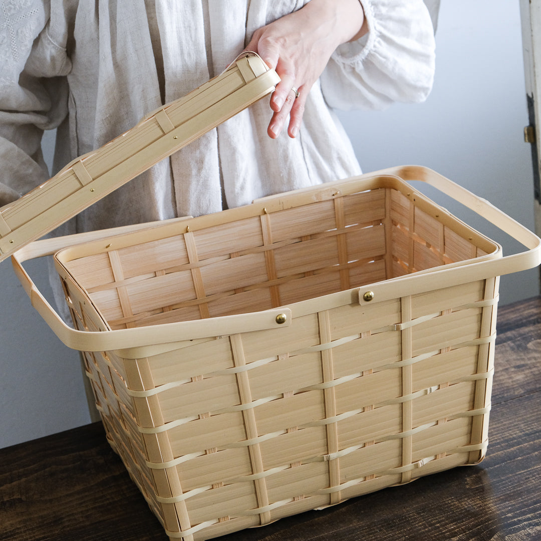 職人技が凝らされた、ふたつきの竹かご – Envelope - エンベロープ