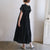 ［the last flower of the afternoon］霞立つ朝gathered neck dress