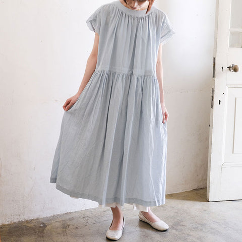 ［the last flower of the afternoon］霞立つ朝gathered neck dress