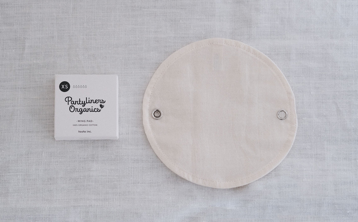 ［Pantyliners Organics］布製パッド　羽つき