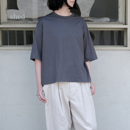［SALUÉ］white label スムース ハーフスリーブTシャツ