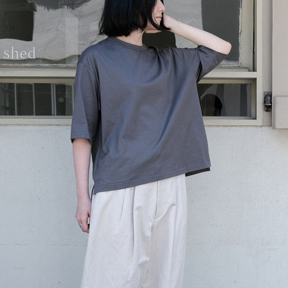 ［SALUÉ］white label スムース ハーフスリーブTシャツ