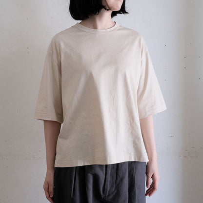 ［SALUÉ］white label スムース ハーフスリーブTシャツ