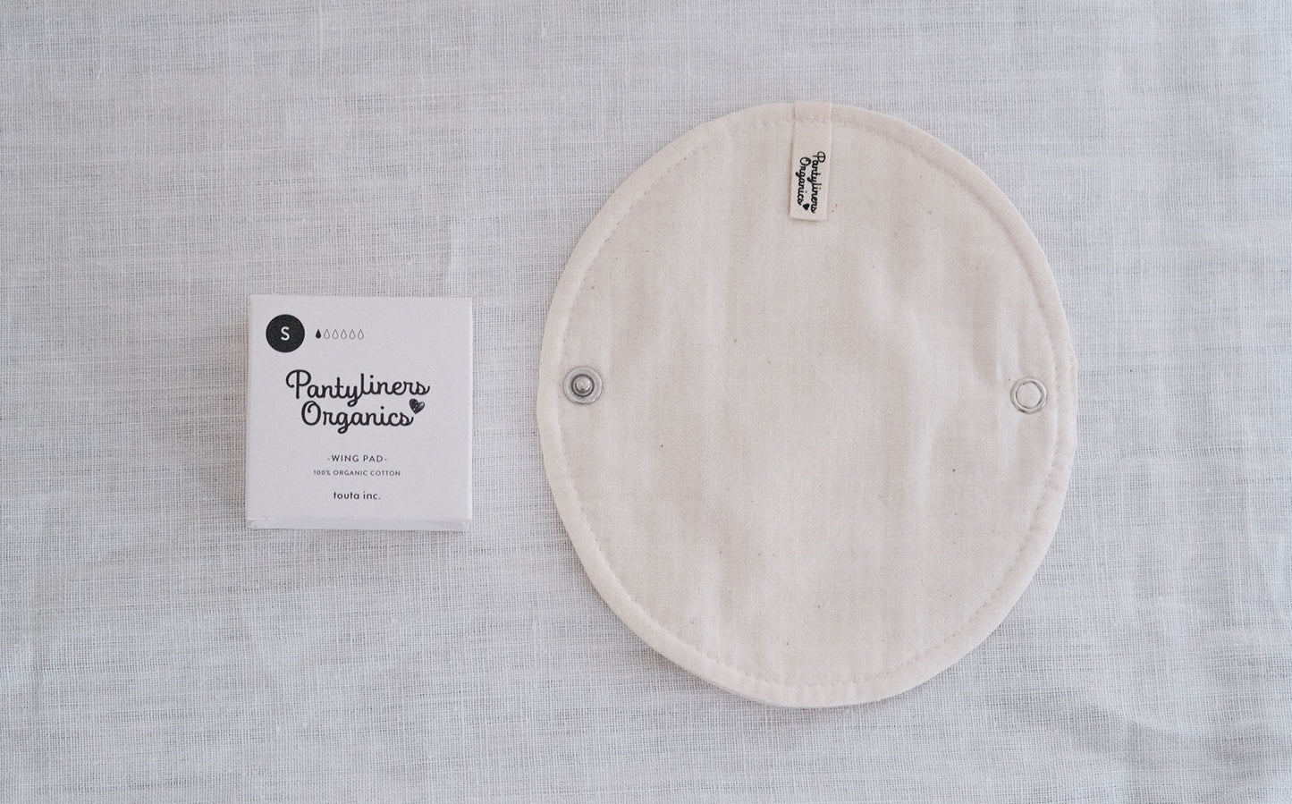 ［Pantyliners Organics］布製パッド　羽つき