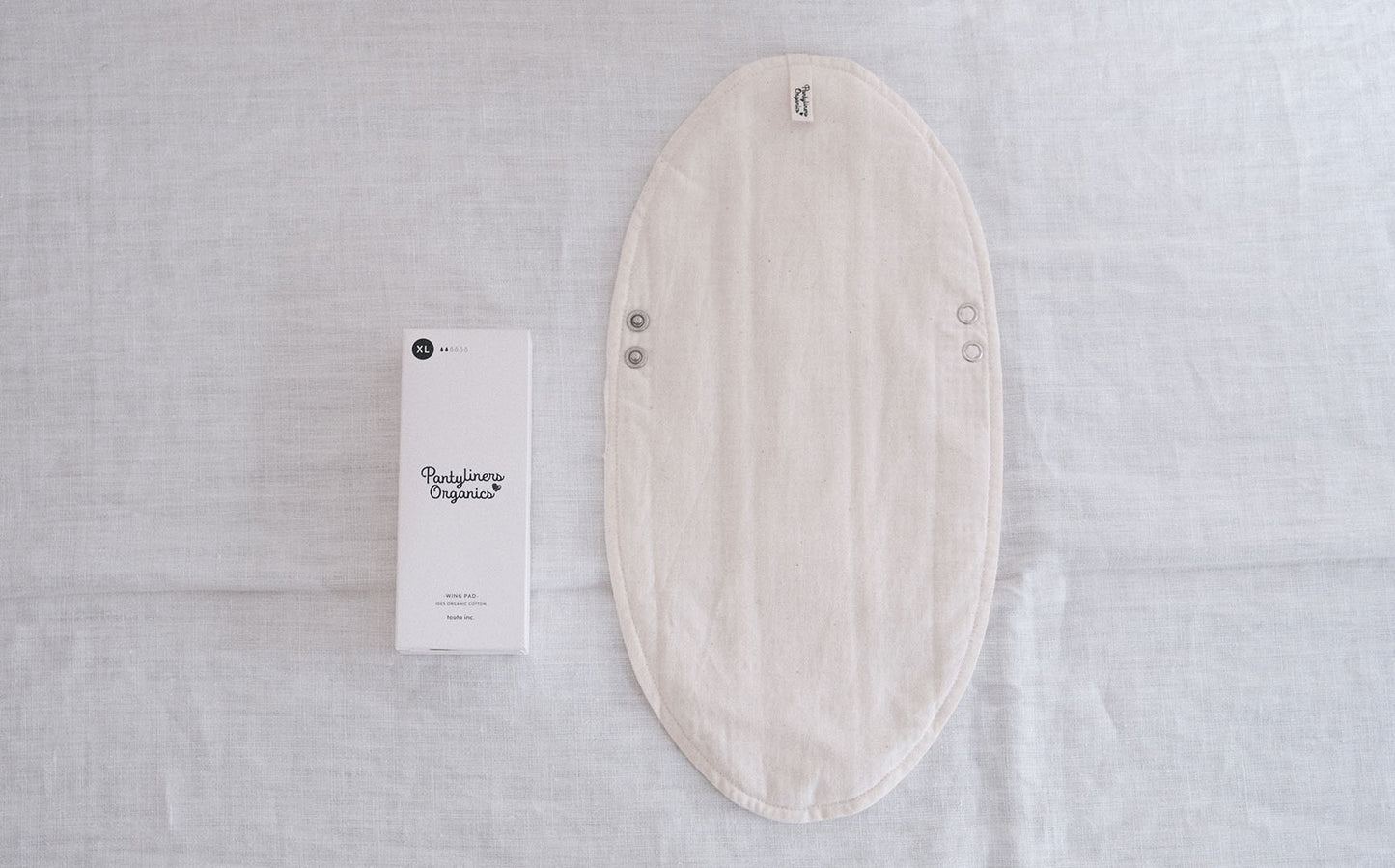 ［Pantyliners Organics］布製パッド　羽つき