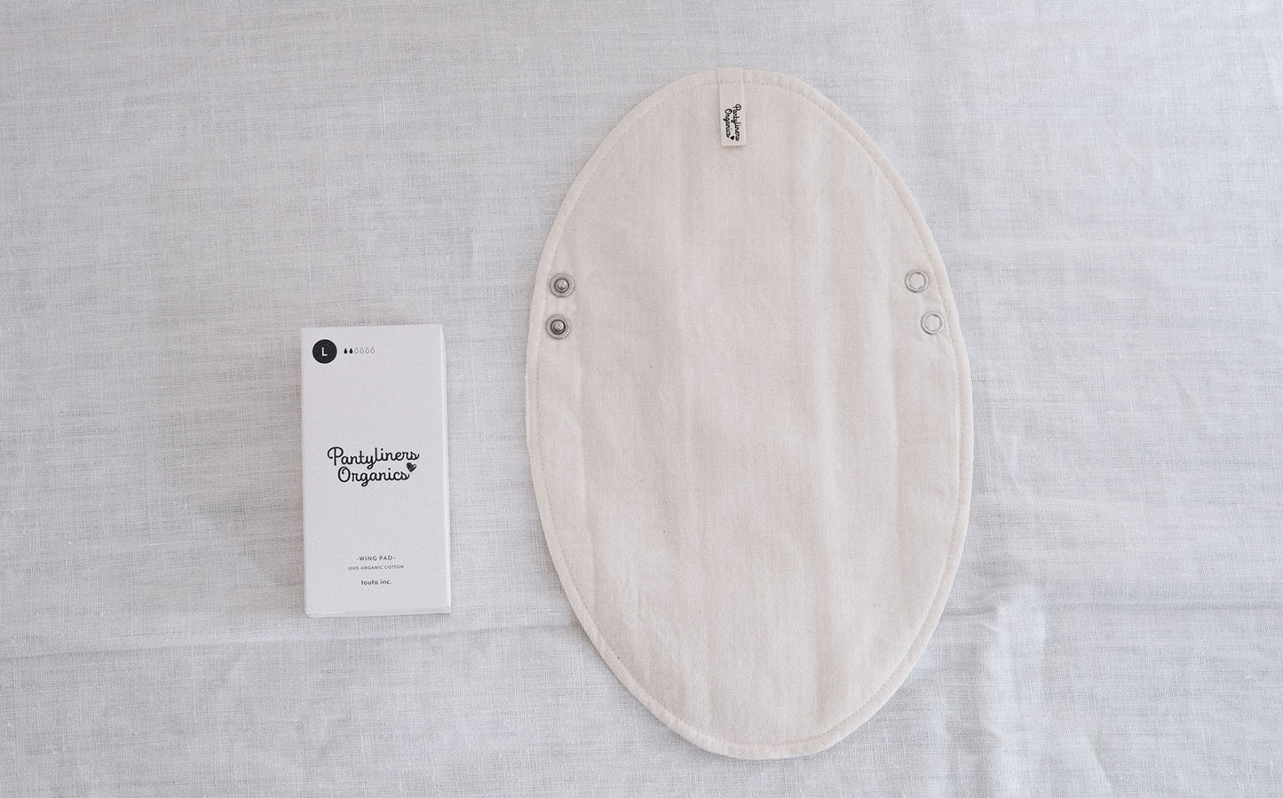 ［Pantyliners Organics］布製パッド　羽つき