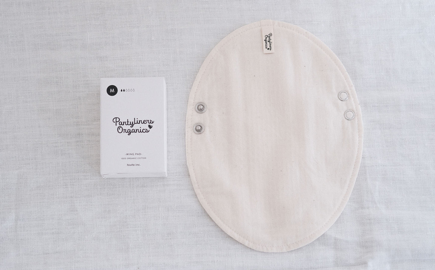［Pantyliners Organics］布製パッド　羽つき