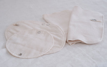 ［Pantyliners Organics］布製パッド　羽つき