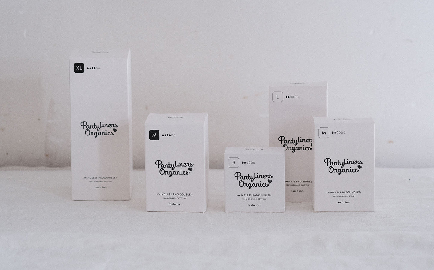 ［Pantyliners Organics］布製パッド　羽つき