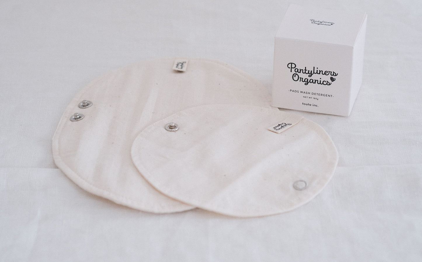 ［Pantyliners Organics］布製パッド　羽つき