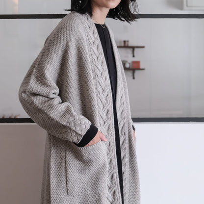 ［FREEMAN--B］アランニッティングバルキーローブコート