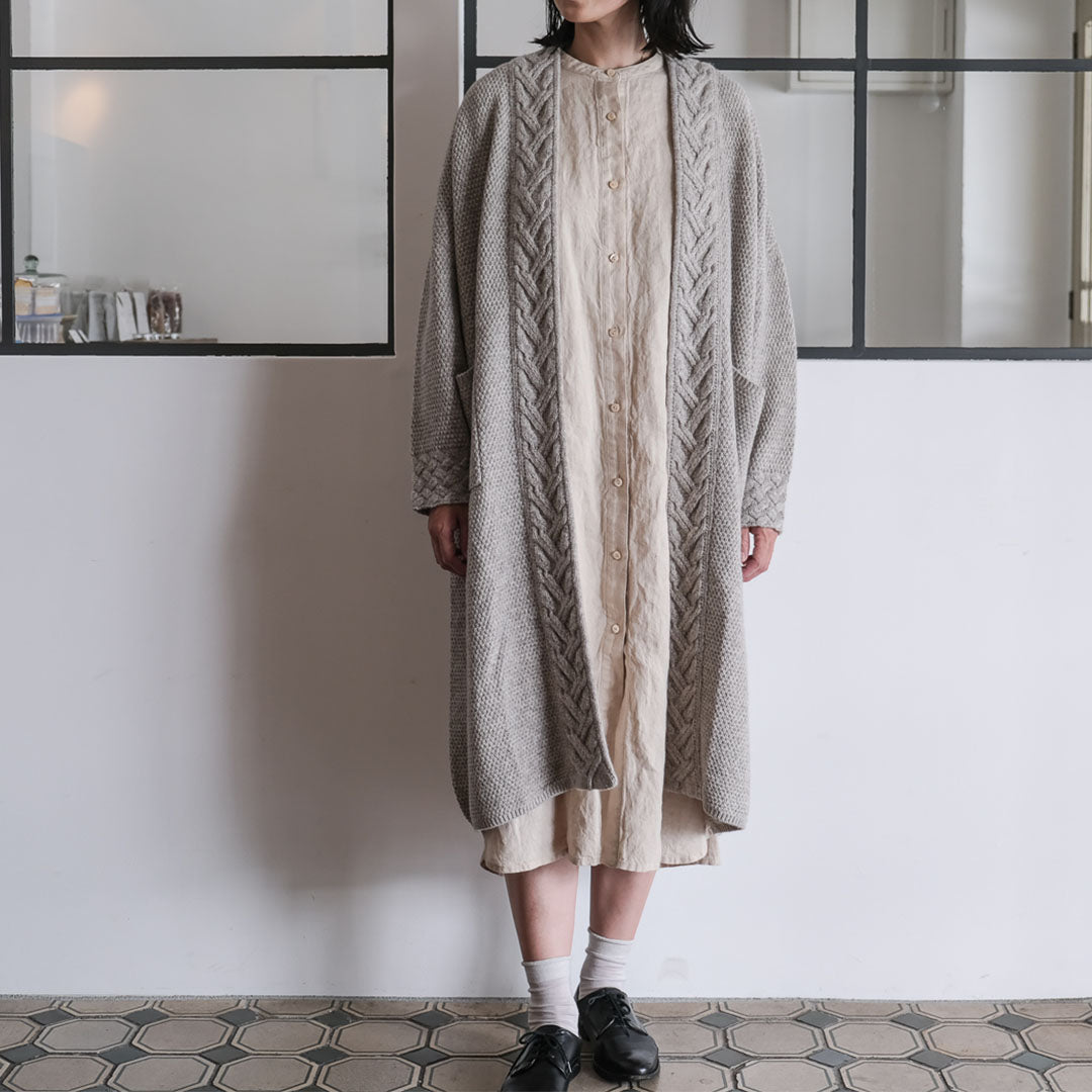 ［FREEMAN--B］アランニッティングバルキーローブコート