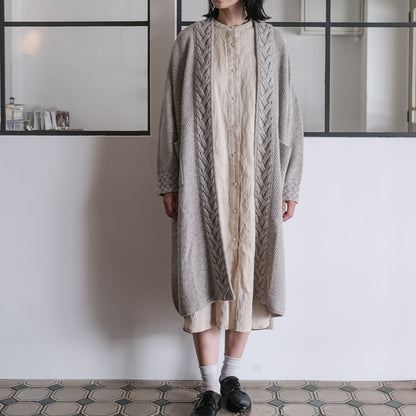 ［FREEMAN--B］アランニッティングバルキーローブコート