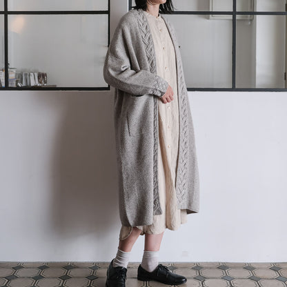 ［FREEMAN--B］アランニッティングバルキーローブコート