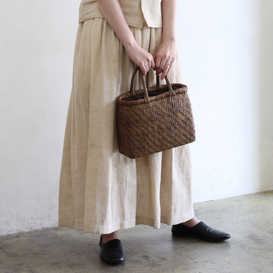 ［宮本工芸］山ぶどうかご　あじろ編みからみ手　小