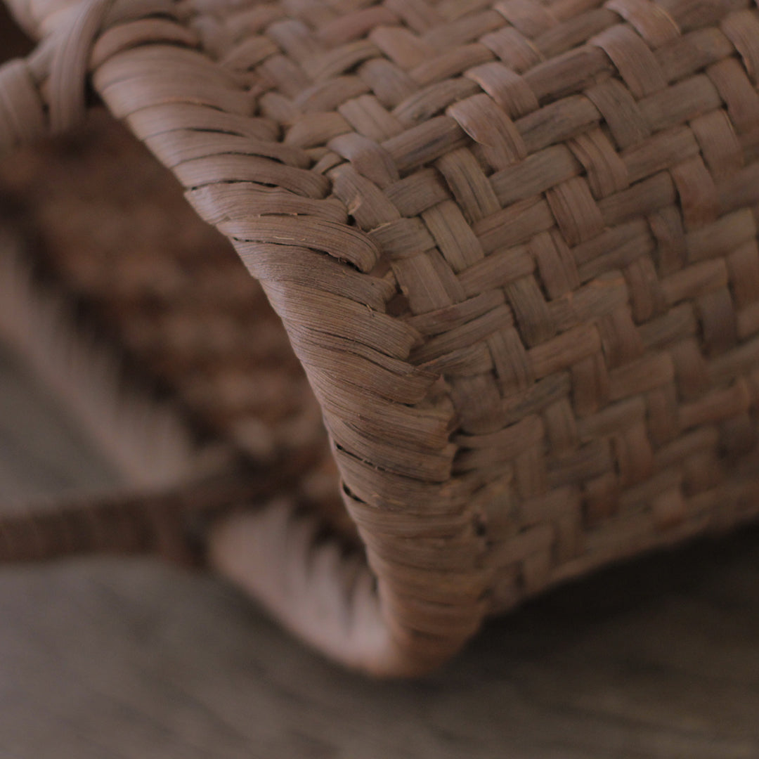 ［宮本工芸］山ぶどうかご　あじろ編みからみ手　小