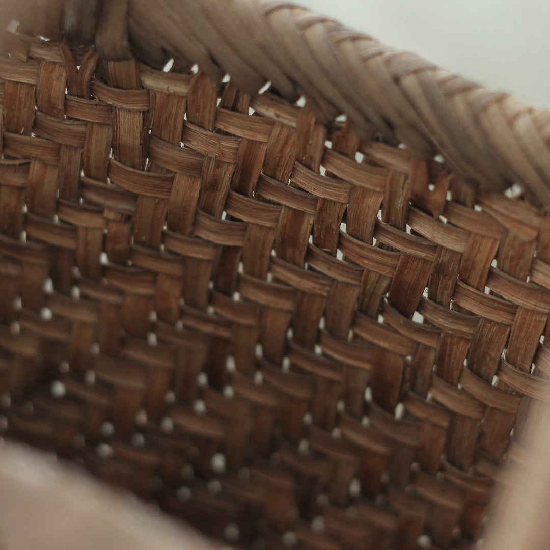 ［宮本工芸］山ぶどうかご　あじろ編みからみ手　小