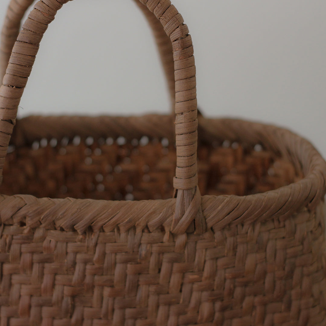 ［宮本工芸］山ぶどうかご　あじろ編みからみ手　小