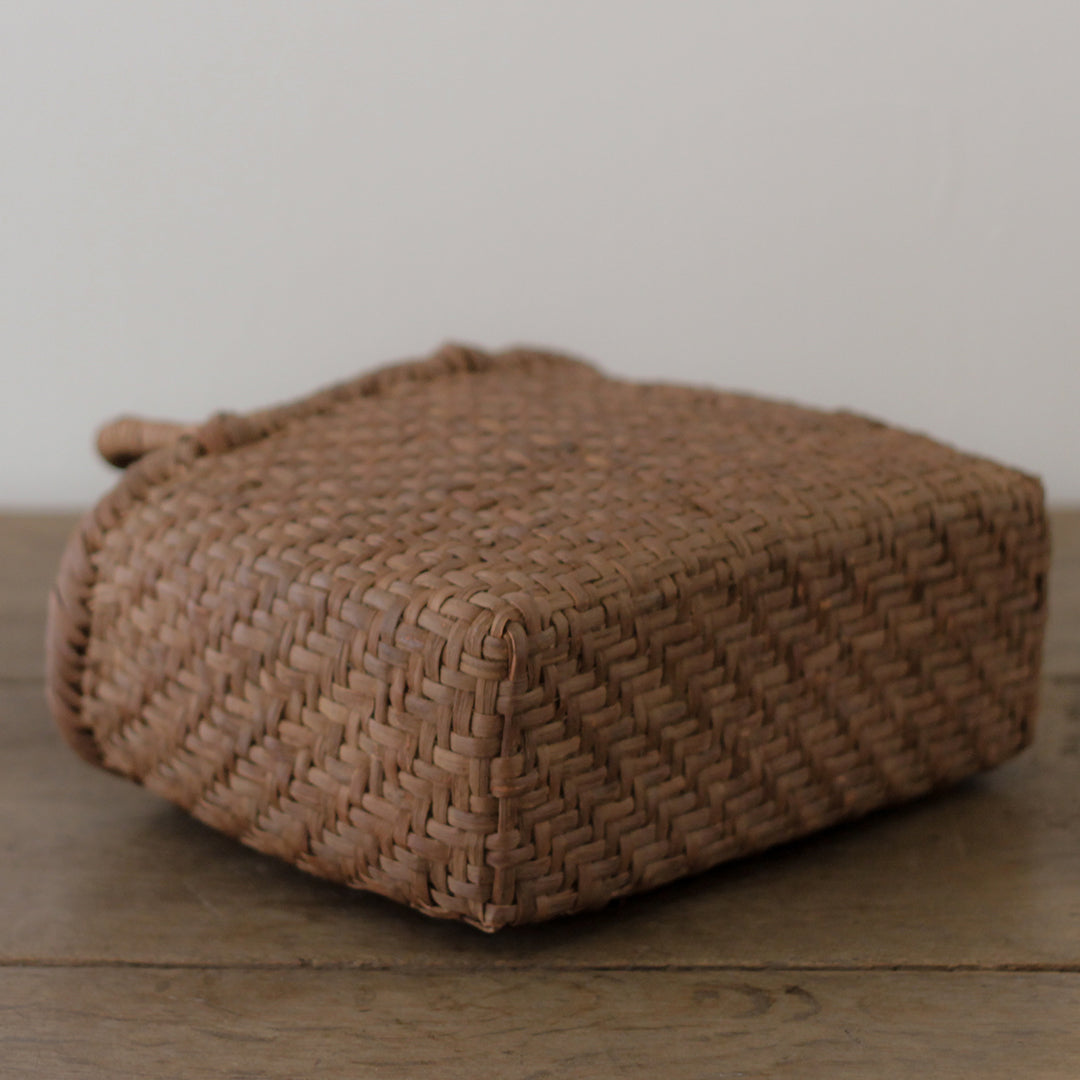 ［宮本工芸］山ぶどうかご　あじろ編みからみ手　小