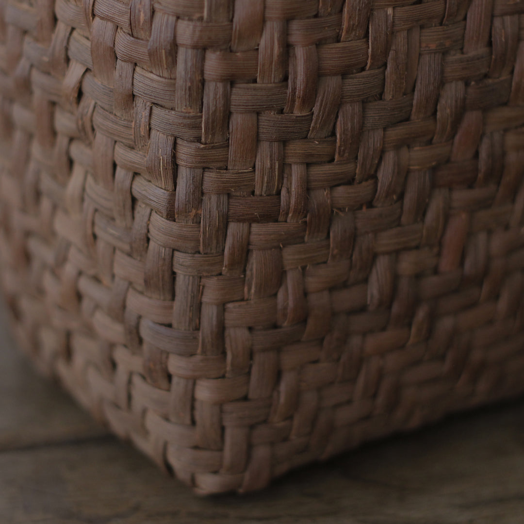 ［宮本工芸］山ぶどうかご　あじろ編みからみ手　小