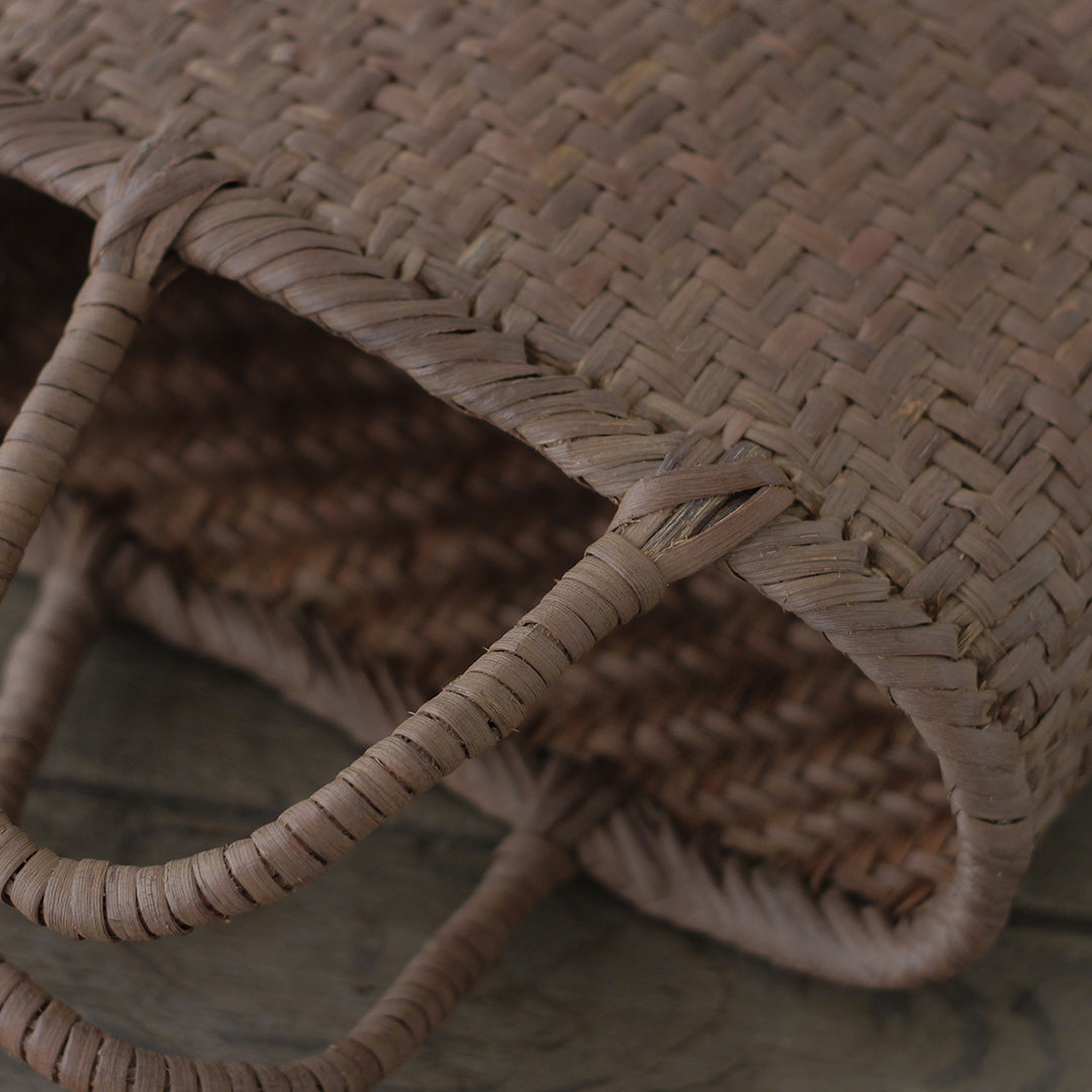 ［宮本工芸］山ぶどうかご　あじろ編みからみ手　小