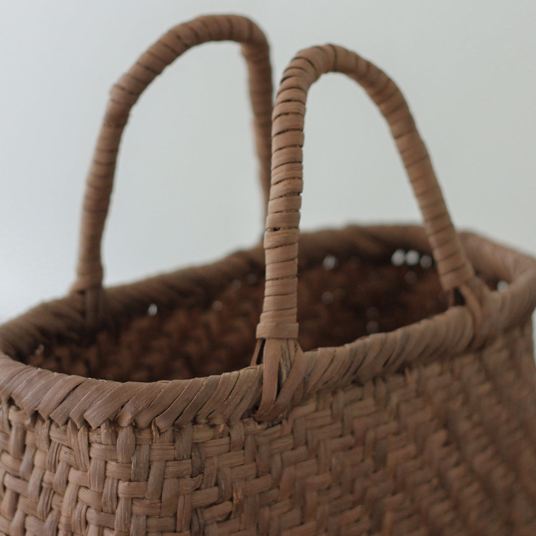 ［宮本工芸］山ぶどうかご　あじろ編みからみ手　小