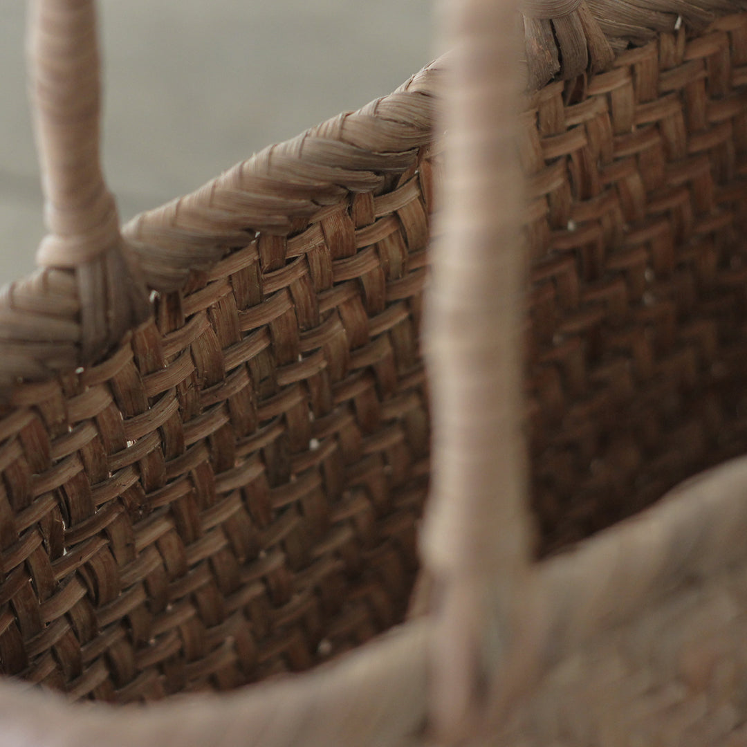 ［宮本工芸］山ぶどうかご　あじろ編みからみ手　小