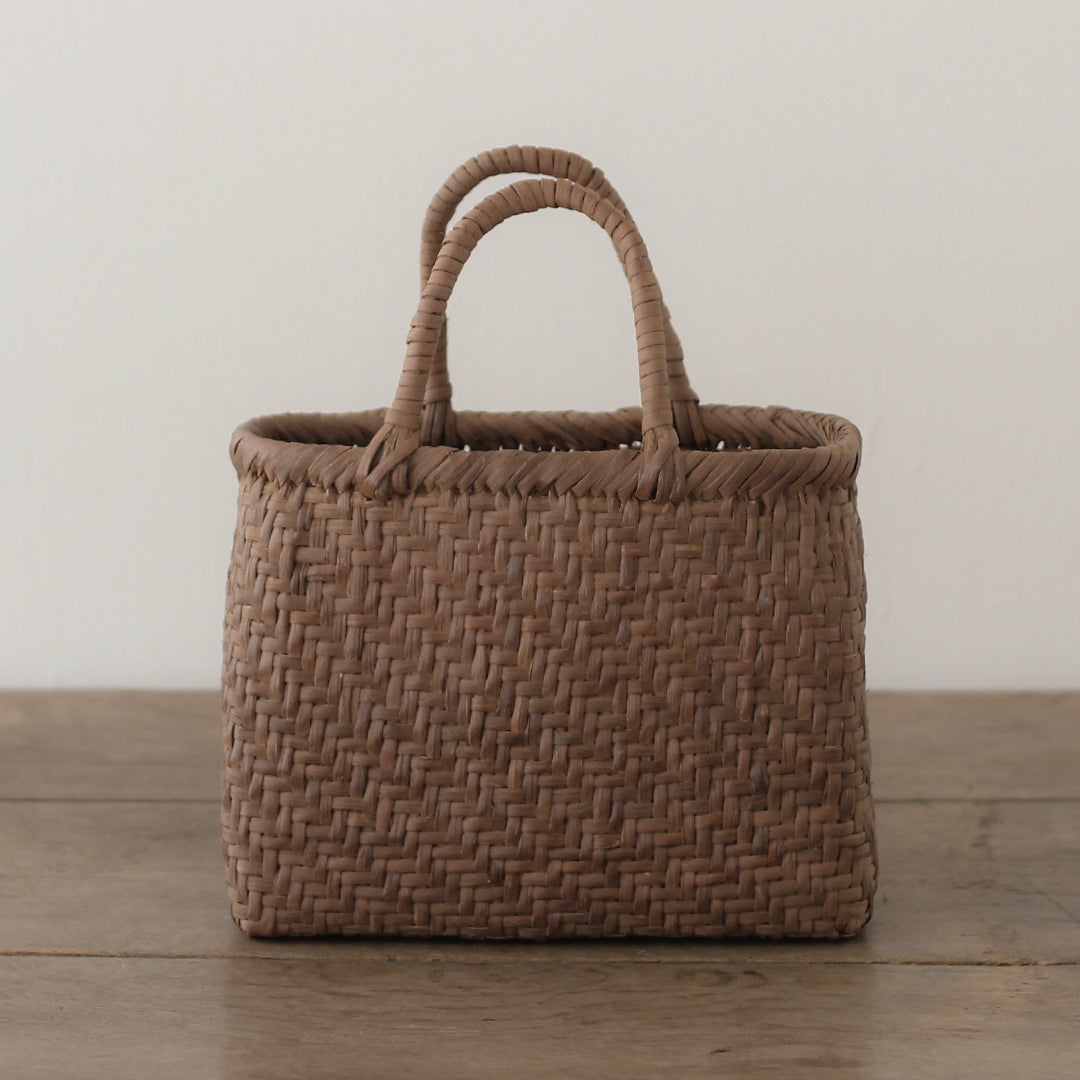 ［宮本工芸］山ぶどうかご　あじろ編みからみ手　小