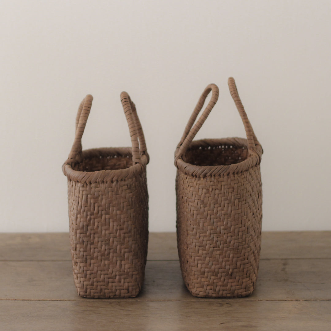 ［宮本工芸］山ぶどうかご　あじろ編みからみ手　小