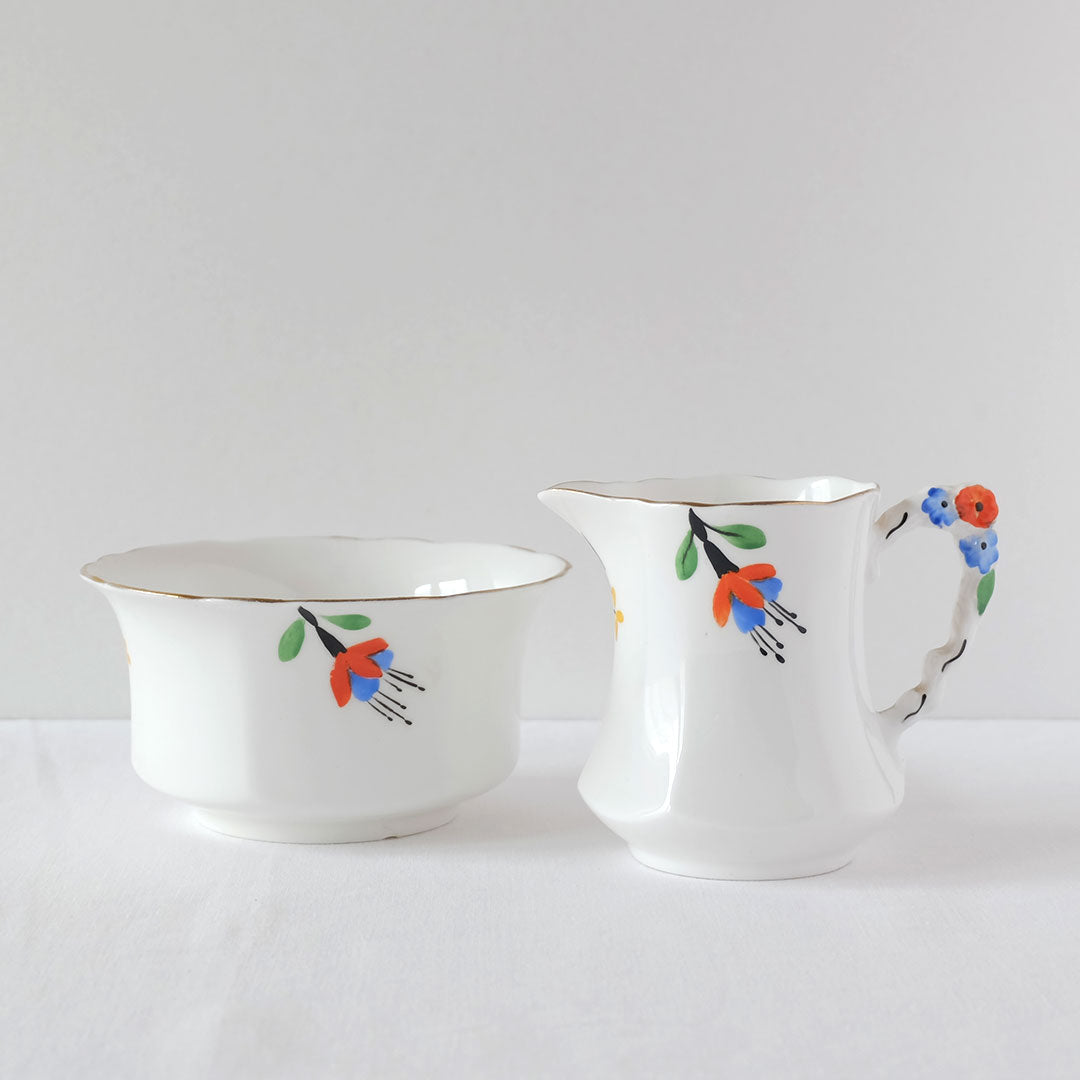 ROYAL STAFFORD　ボウル／ミルクピッチャー　フューシャ