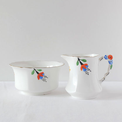 ROYAL STAFFORD　ボウル／ミルクピッチャー　フューシャ