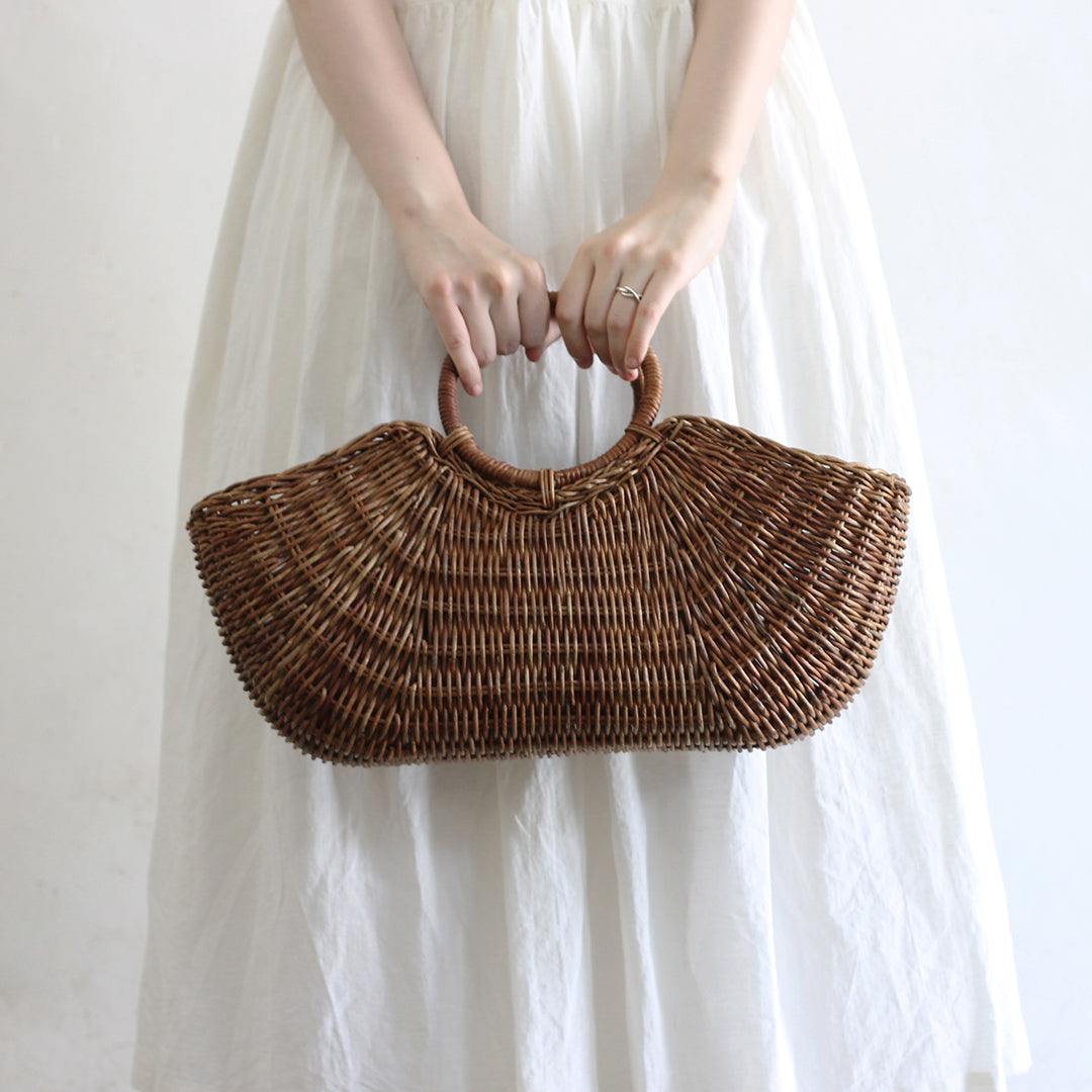 ［宮本工芸］あけびかご　織編みバッグリング手