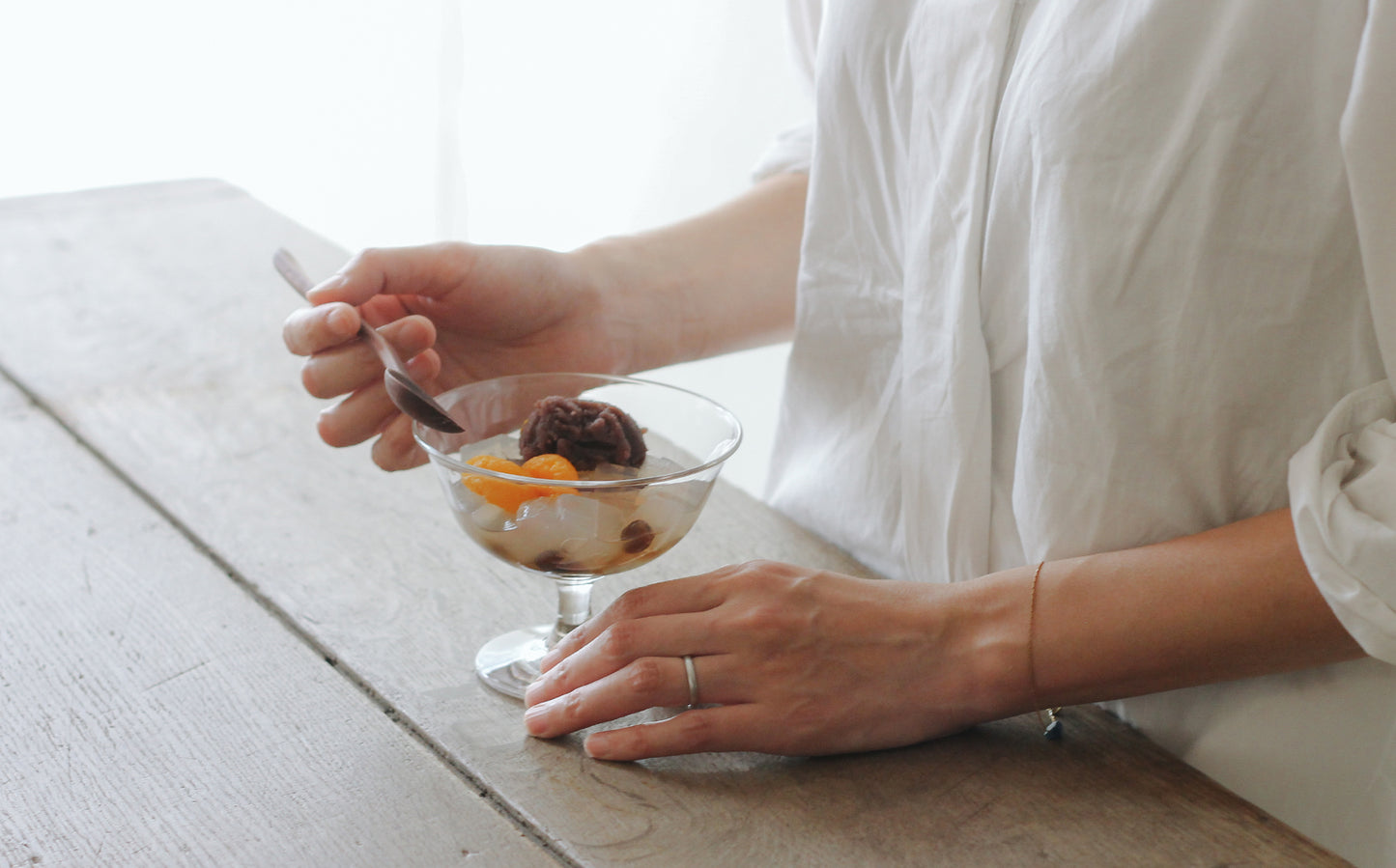 ［WASHIZUKA GLASS STUDIO × Envelope］ashitsuki dessert glass long