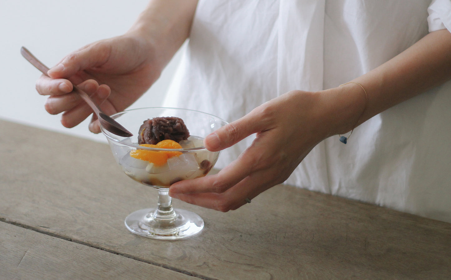 ［WASHIZUKA GLASS STUDIO × Envelope］ashitsuki dessert glass long