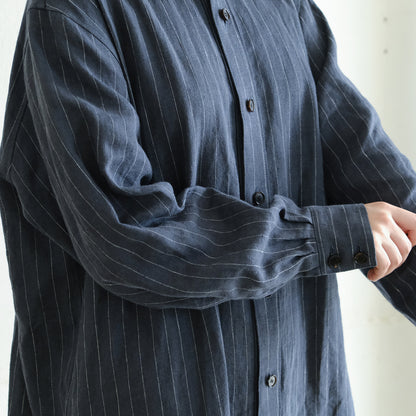 SALUÉ／バックピンタックドレス／ミッドウェイトリネン