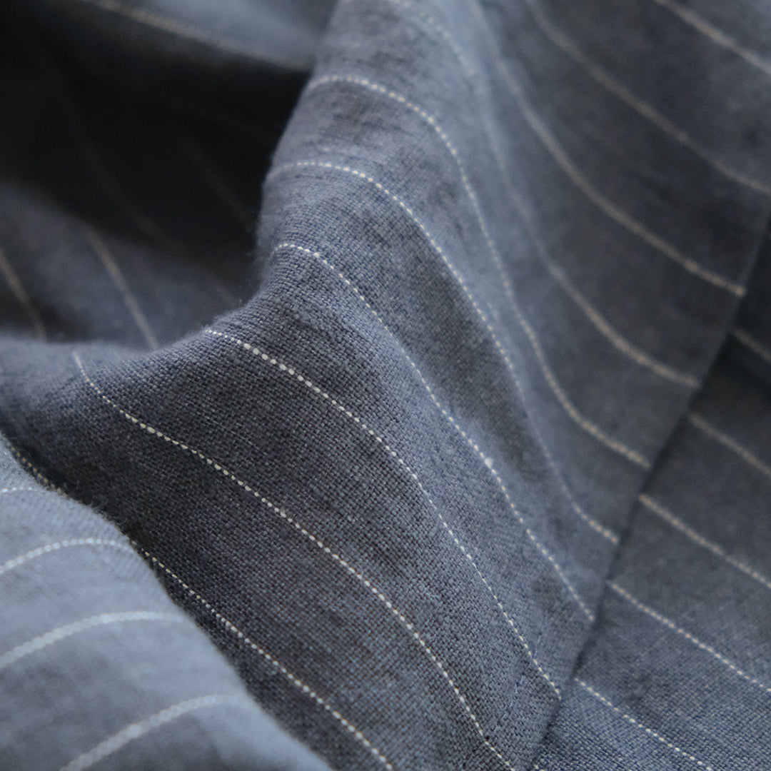 SALUÉ／バックピンタックドレス／ミッドウェイトリネン