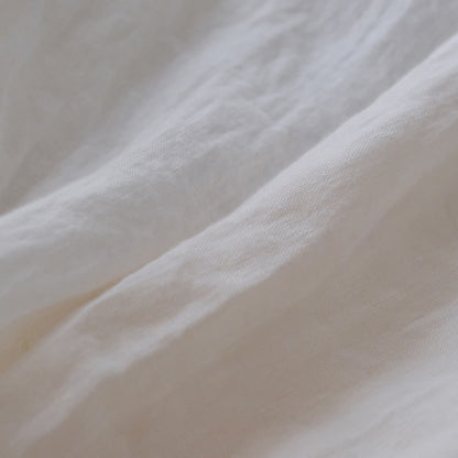 SALUÉ／ユニセックスバンドカラーシャツ／ライトウェイトリネン