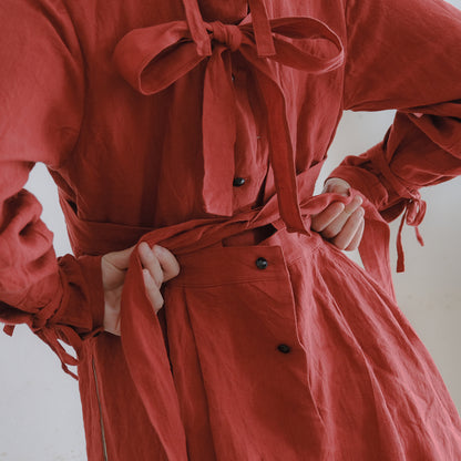 ［the last flower of the afternoon］かげとひかりのribbon dress