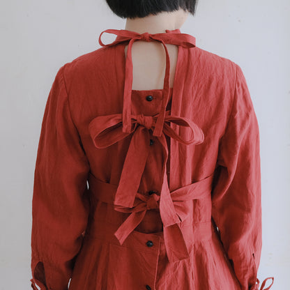 ［the last flower of the afternoon］かげとひかりのribbon dress