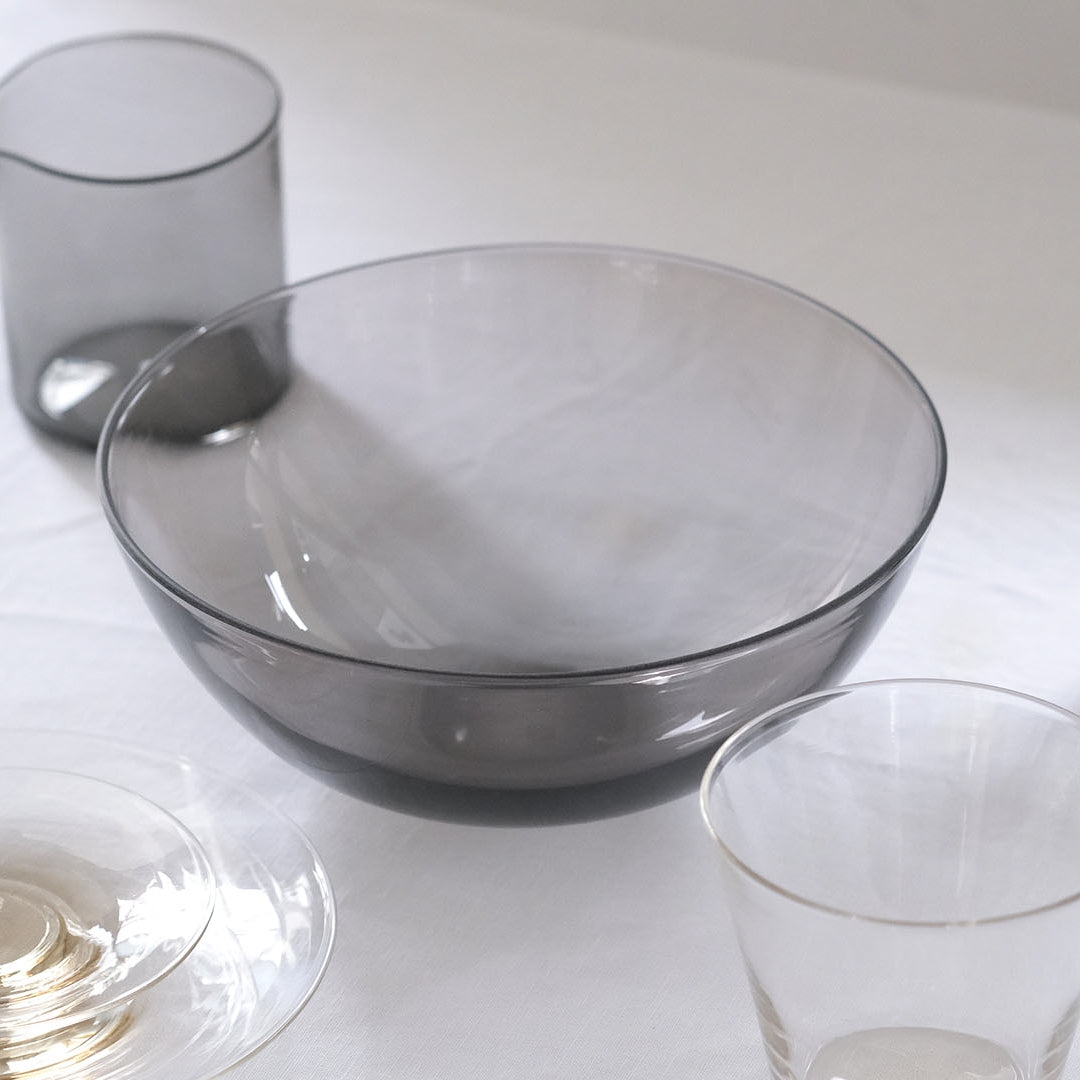 ［WASHIZUKA GLASS STUDIO］charcoal bowl large