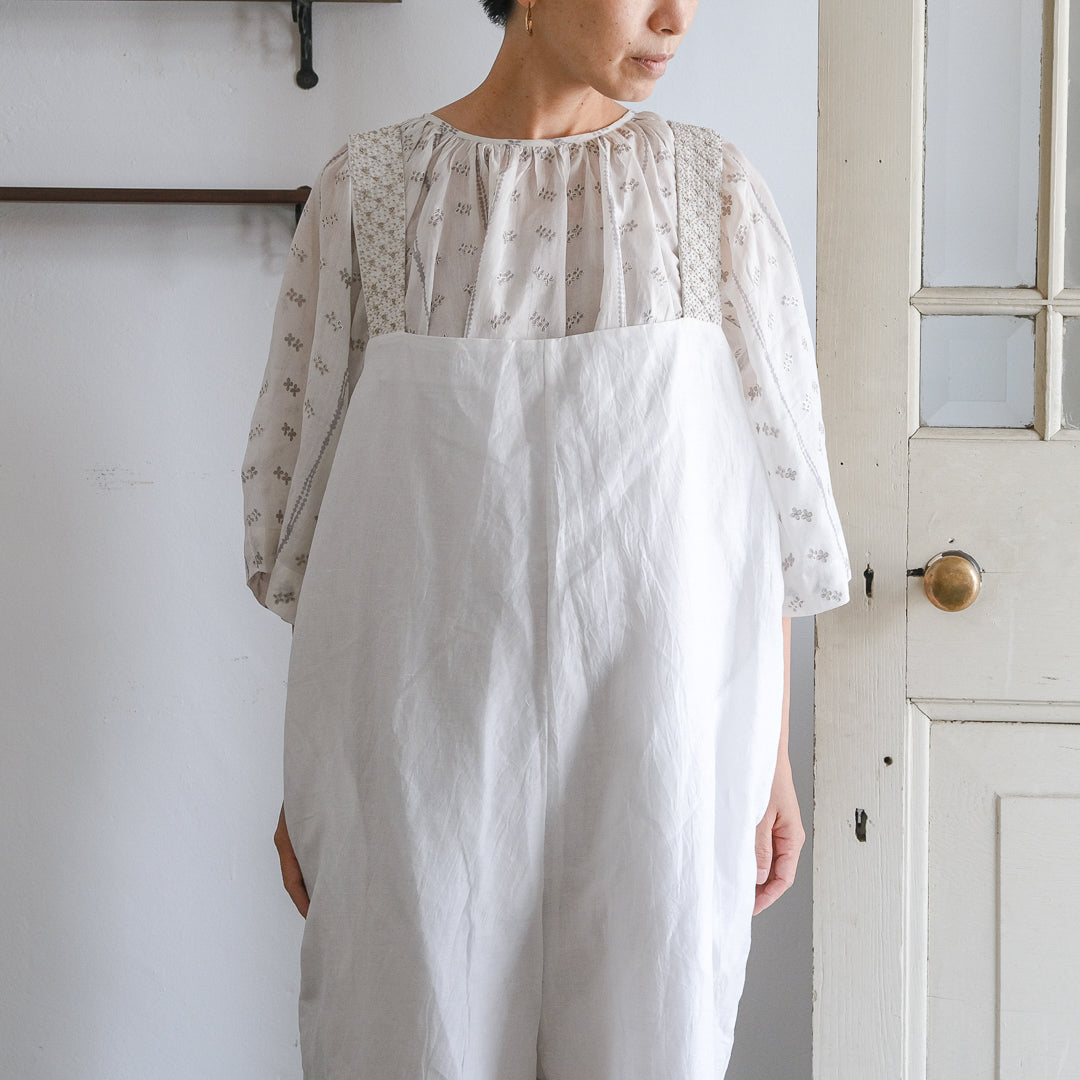 ［BUNON］Embroidery Overalls